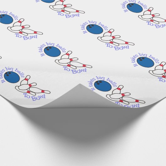 Bowlings-große Bälle Geschenkpapier (Ecke)