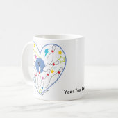 Bowlings-Herz-Tasse Kaffeetasse (Vorderseite Links)