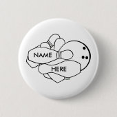 BOWLINGS-KNOPF (FERTIGEN SIE) BESONDERS AN BUTTON (Vorderseite)