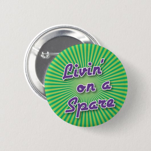 Bowlings-Knopf: Livin auf einer Reserve Button (Vorne & Hinten)