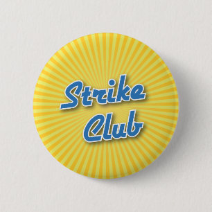 Bowlings-Knopf: Streik-Verein Button