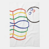 Bowlings-Kontur Küchentuch (Vertikal)