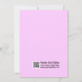 Bowlings-Mädchen-Party laden ein Einladung (Rückseite)