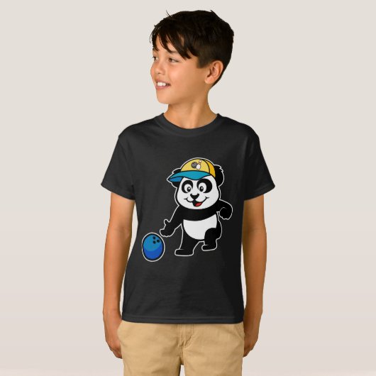 Bowlings-Panda T-Shirt (Vorne ganz)