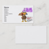 Bowlings-Party Einladung (Vorne/Hinten)