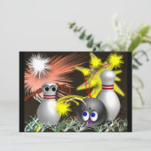 Bowlings-Party Einladungen (Stehend Vorderseite)