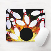 BOWLINGS-SCHÜSSEL-STREIK-MAUSUNTERLAGE durch Teo Mousepad (Mit Mouse)