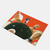 Bowlings-Streik Fußmatte (Schrägansicht)