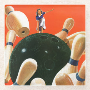 Bowlings-Streik Glasuntersetzer