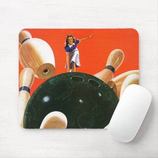 Bowlings-Streik Mousepad (Mit Mouse)