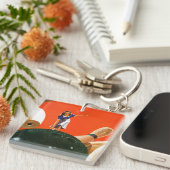 Bowlings-Streik Schlüsselanhänger (Vorderseite rechts)