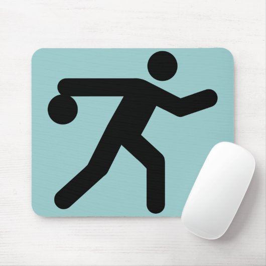 Bowlings-Symbol Mousepad (Mit Mouse)