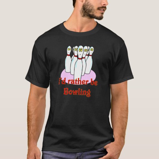 Bowlings-T - Shirt mit zehn Buttonen (Vorderseite)