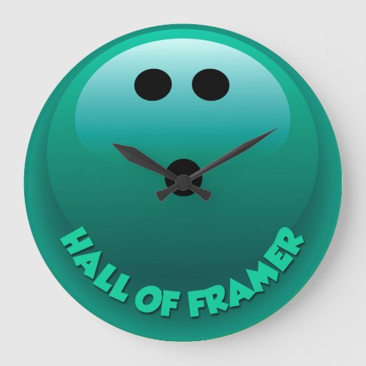 Bowlings-Wand-Uhr Große Wanduhr (Vorderseite)