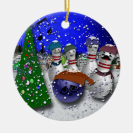 Bowlings-Weihnachten Carol Keramikornament
