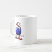 Bowlings-Weihnachten Kaffeetasse (Vorderseite Links)