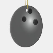 Bowlings-Weihnachtsverzierung Keramikornament (Rechts)