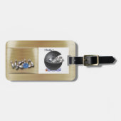 Bowlingsballstreik Gepäckanhänger (Vorderseite horizontal)