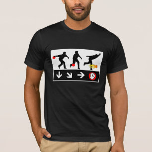 Bowlingsfeuerkugel Throw-Spiel T - Shirt
