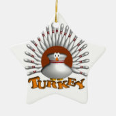 Bowlingstruthahn Keramik Ornament (Vorne)