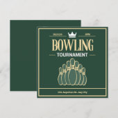Bowlingturnier Einladung (Vorne/Hinten)