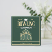 Bowlingturnier Einladung (Stehend Vorderseite)
