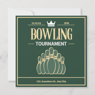 Bowlingturnier Einladung