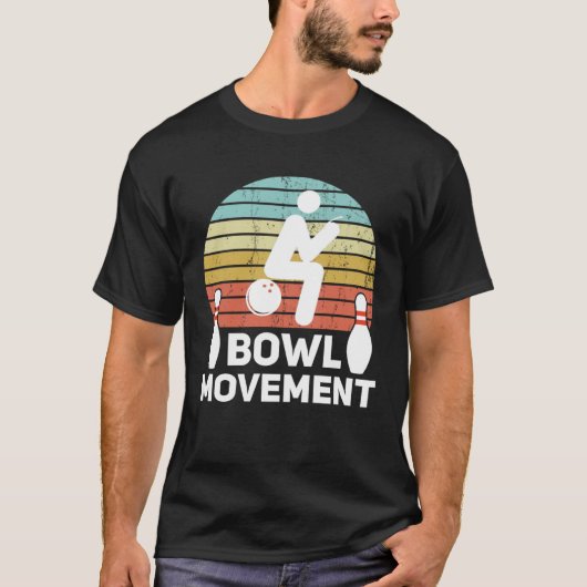 Bowlmovement  Bowling Pun Bowler Joke Humor T-Shirt (Vorderseite)