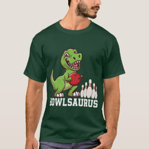 Bowlosaurus Bowling-Spieler Bowler Sport Junge T-Shirt