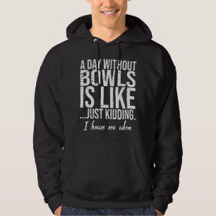 Bowls lustige Sportgeschenk-Idee Hoodie