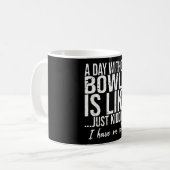 Bowls lustige Sportgeschenk-Idee Kaffeetasse (Vorderseite Links)