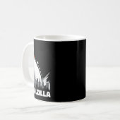 Bowlzilla zerstört Zehn Button Stadt Männer Kinder Kaffeetasse (Vorderseite Links)