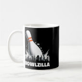 Bowlzilla zerstört Zehn Button Stadt Männer Kinder Kaffeetasse (Links)