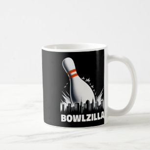 Bowlzilla zerstört Zehn Button Stadt Männer Kinder Kaffeetasse