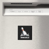 Bowlzilla zerstört Zehn Button Stadt Männer Kinder Magnet (In Situ (Geschirrspüler))
