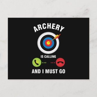 Bowman Archers Arrows Bows Target Shooting Gift Ar Postkarte