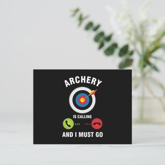 Bowman Archers Arrows Bows Target Shooting Gift Ar Postkarte (Stehend Vorderseite)