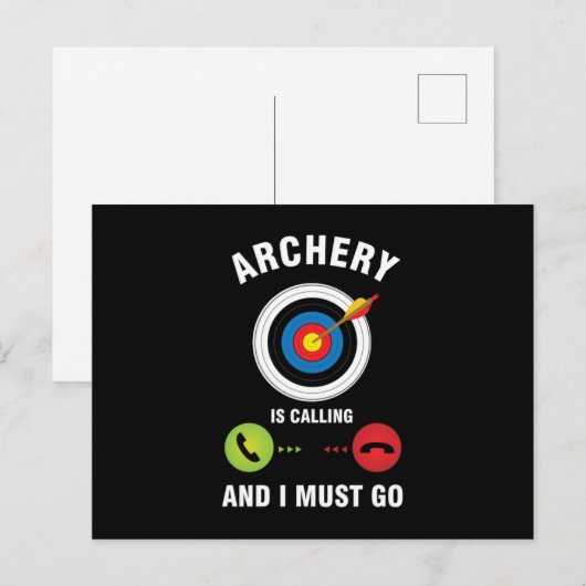Bowman Archers Arrows Bows Target Shooting Gift Ar Postkarte (Vorne/Hinten)