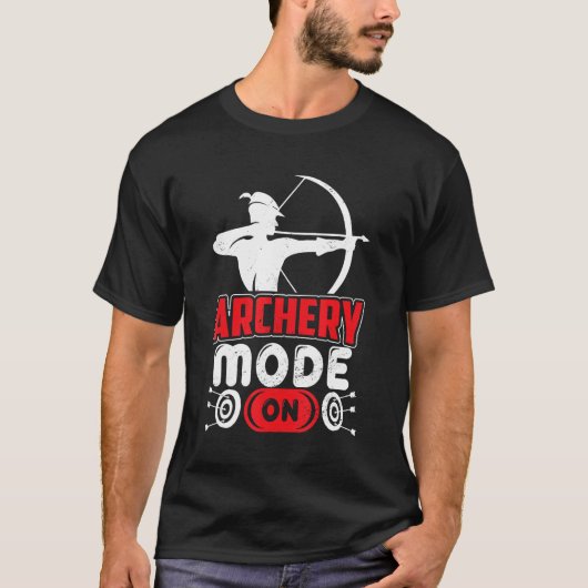 Bowman Bowhunter Bow und Arrow Bow Jagen T-Shirt (Vorderseite)