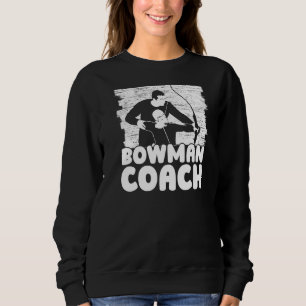 Bowman Coach Bow Arrow Club Wettbewerb Bogenschieß Sweatshirt