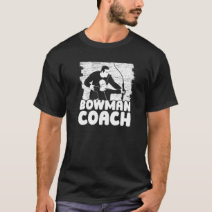 Bowman Coach Bow Arrow Club Wettbewerb Bogenschieß T-Shirt
