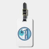 Bowman's Beach Florida Palm Tree Birds Gepäckanhänger (Vorderseite vertikal)