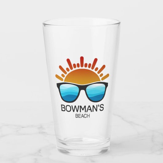 Bowman's Beach Florida Sonnenbrillen Glas (Vorderseite)
