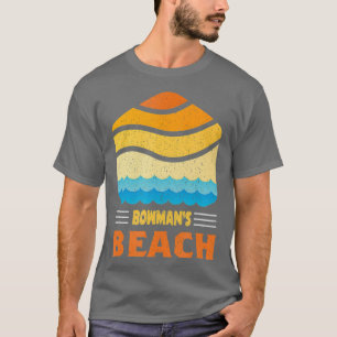 Bowmans Beach Florida - Vintage Waves Graphic T-Shirt