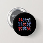 Bows 4. Juli Patriotische Bows Frauen Mädchen Kind Button (Vorne & Hinten)