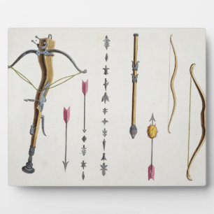 Bows and arrows from the 14th-15th century, plate fotoplatte