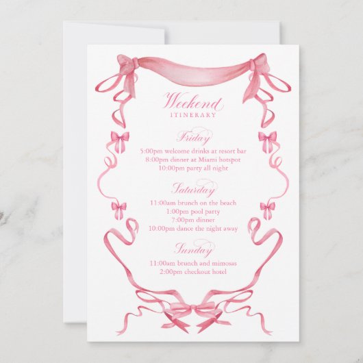 Bows and Babes Girls Club Einladung (Rückseite)