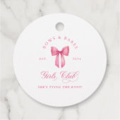 Bows and Babes Girls Club Geschenkanhänger (Rückseite)