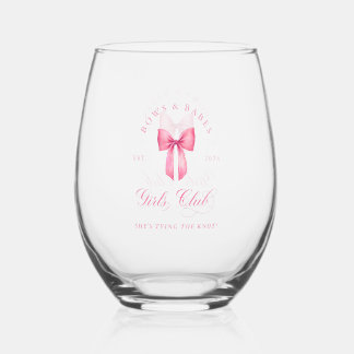 Bows and Babes Girls Club Weinglas Ohne Stiel