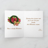 Bows and Bells Frohe Weihnachtskarte Karte (Innenseite)